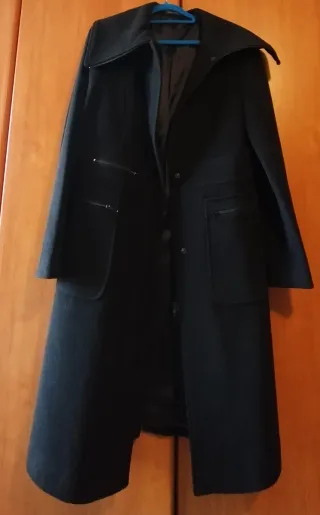 Cappotto donna lana vergine nero