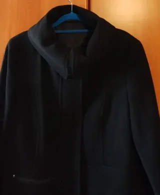Cappotto donna lana vergine nero