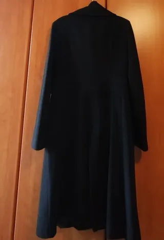 Cappotto donna lana vergine nero