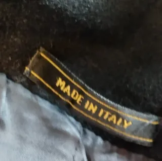 Cappotto donna lana vergine nero