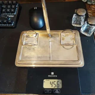 Set Scrittoio Argento 925 Antico