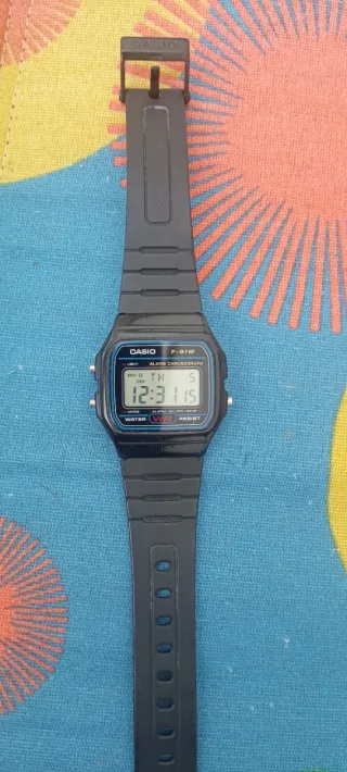 Reloj Casio F-91W Negro.