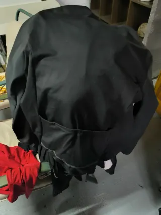 Chaqueta de trial azul y negra