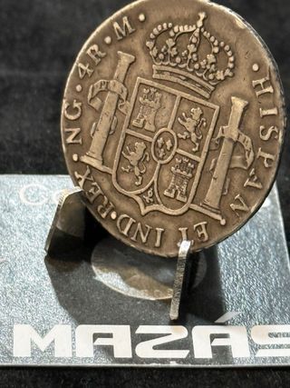 4 Reales Carlos IIII 1804 M Guatemala