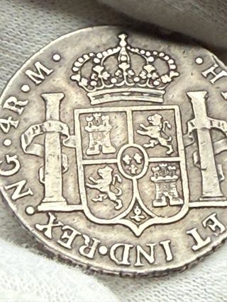 4 Reales Carlos IIII 1804 M Guatemala