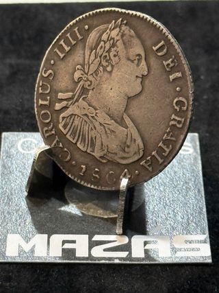 4 Reales Carlos IIII 1804 M Guatemala