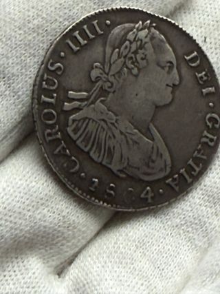 4 Reales Carlos IIII 1804 M Guatemala