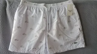 Bañador Lacoste Blanco Talla XXL