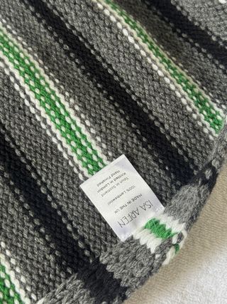 Sciarpa Cape Lana Lisa Arfen Grigio Verde