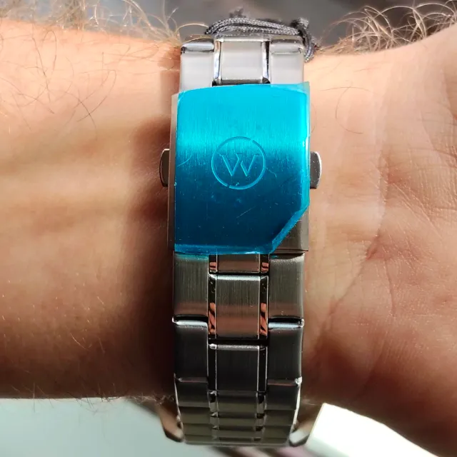 Reloj Duward Hombre Verde y Plateado