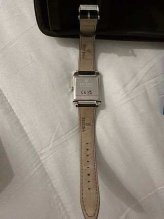 Reloj Festina Cuadrado Plateado Original
