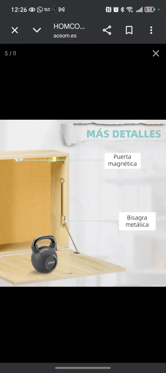 Escritorio flotante multifuncional