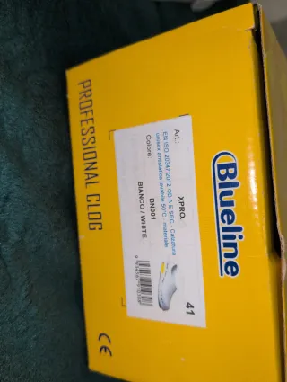 Zuecos Sanitarios Blueline Talla 41 Blancos