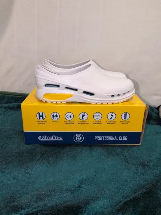 Zuecos Sanitarios Blueline Talla 41 Blancos