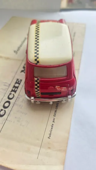 Mini Cooper rojo en Caja instrucciones scalextric