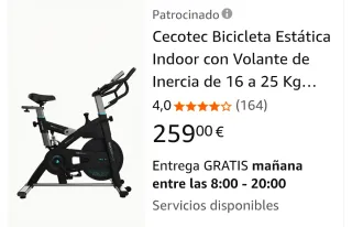Bicicleta Estática Cecotec Indoor