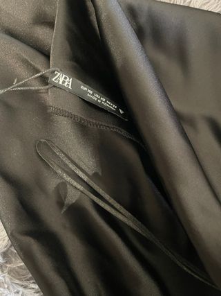 Vestido satén Zara Talla XS