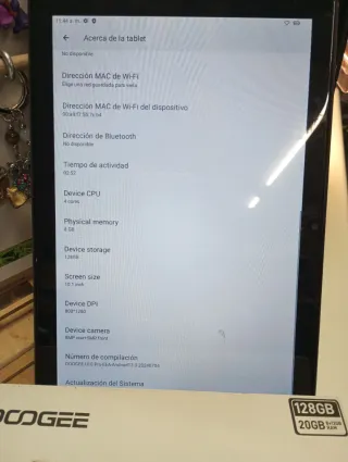 Tablet Doogee U9 Pro 128GB