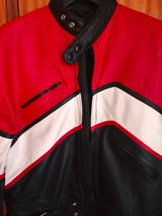 Chaqueta Cuero WEKA Hamburg Talla 56 Vintage Única