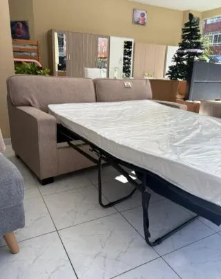 Sofá cama 2 plazas 135cm beige