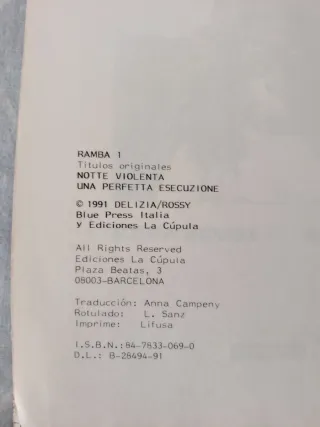 RAMBA 1 AL 5.   LOTE DE 5 VOLÚMENES.