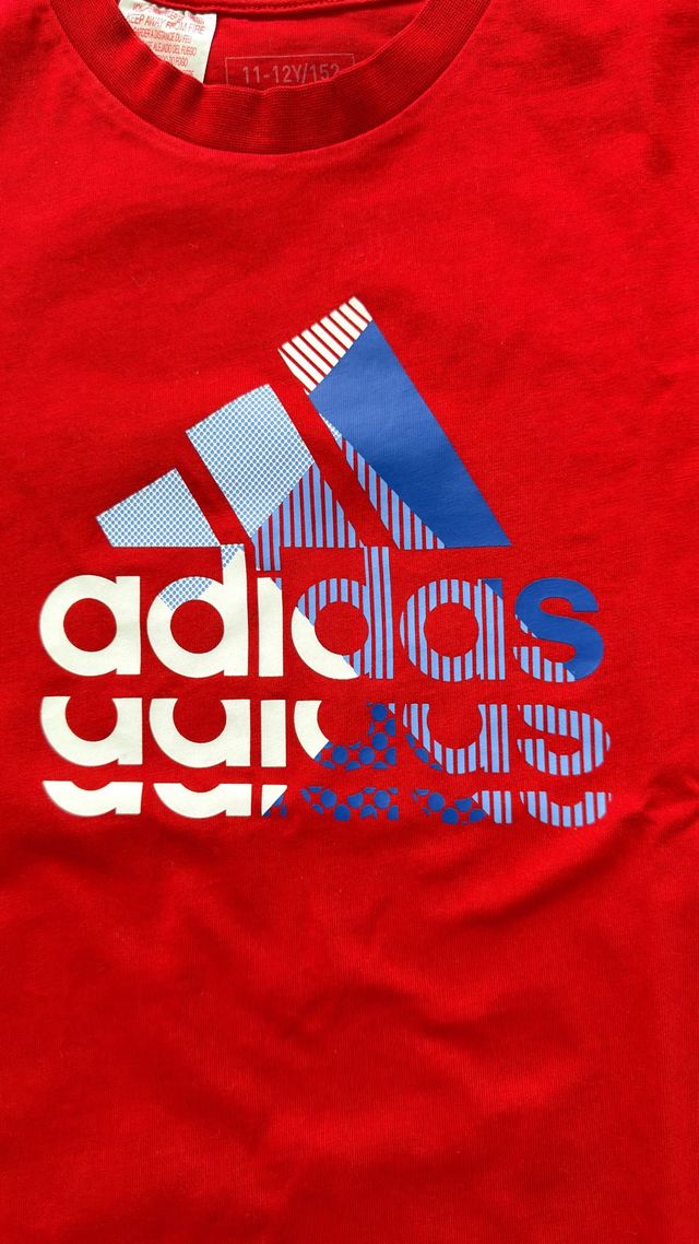 Camiseta Adidas Roja Niño/a Talla 11/12