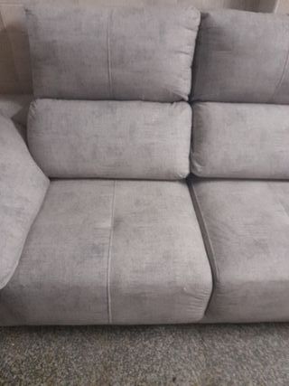 Sofá modular gris de tela