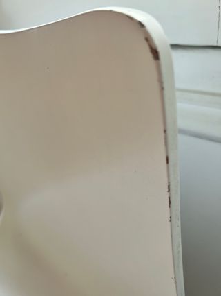 2 Sillas Altas Blancas Metal