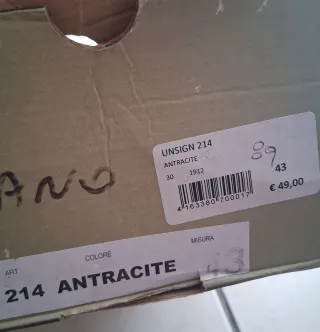 Scarpe uomo (colore antracite)