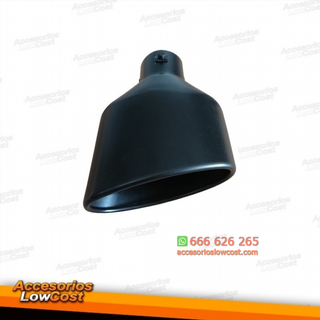 COLA DE ESCAPE TIPO RS4 LADO DERECHO NEGRA