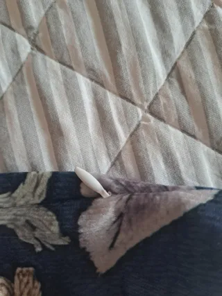 Set 2 Federe Cuscini Floreale Blu