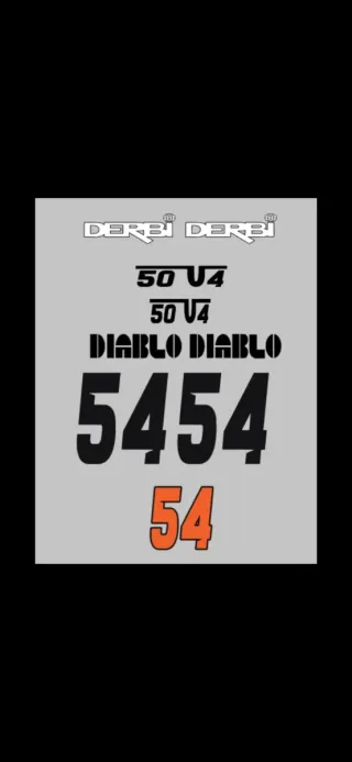 Pegatinas Derbi 50 V4 Diablo