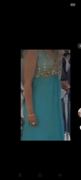 Vestido de fiesta  turquesa