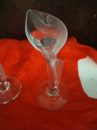 Pareja Candelabros Cristal Vintage de alta calidad