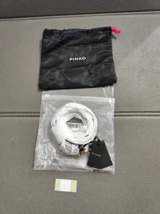 Pinko cintura originale pelle nera taglia M 85 cm