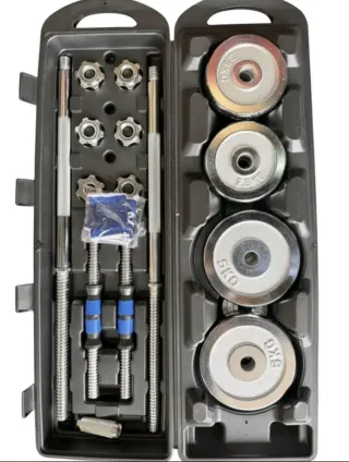 Maletín Mancuernas Ajustables 40kg Acero