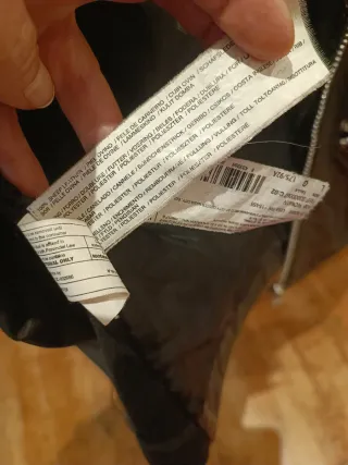 Chaqueta Piel Ovino Negra