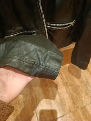 Chaqueta Piel Ovino Negra