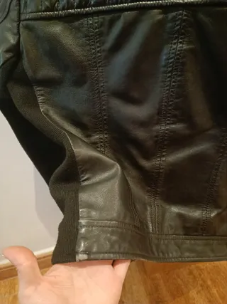 Chaqueta Piel Ovino Negra