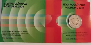 Moneda 2€ Portugal Olímpico 2024 Proof Color