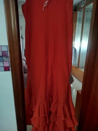 Traje Flamenca Talla 48 Naranja