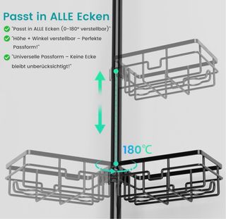 Estante Ducha Telescópico Mixoo 6 Piezas