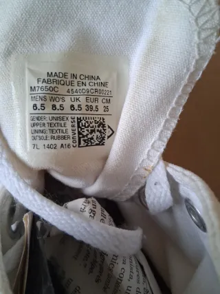 Converse Blancas Talla 39