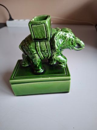 Caja decorativa elefante cerámica