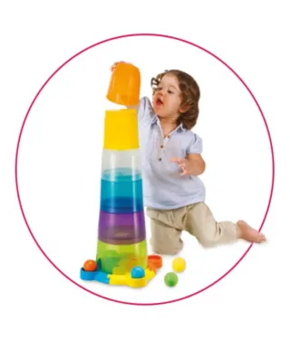 Juego apilar y rodar Winfun con pelotas +12 meses