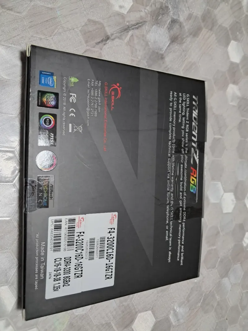 16GB G.Skill DDR4 TridentZ RGB RAM afbeelding 3