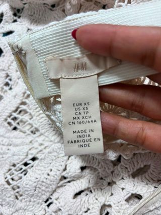 Falda Midi Crochet H&M Talla XS/S