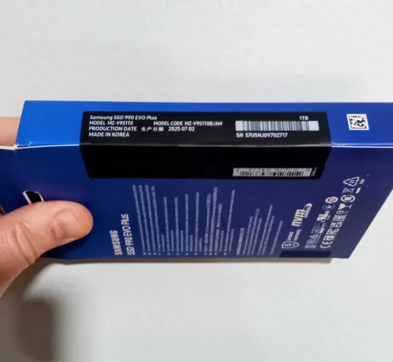 SSD M.2 Samsung 990 Evo Plus 1TB NVMe Sellado afbeelding 2
