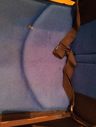 Silla de ruedas eléctrica azul