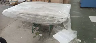 Mesa de forja máquina de coser con cristal